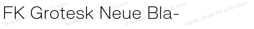 FK Grotesk Neue Bla字体转换
